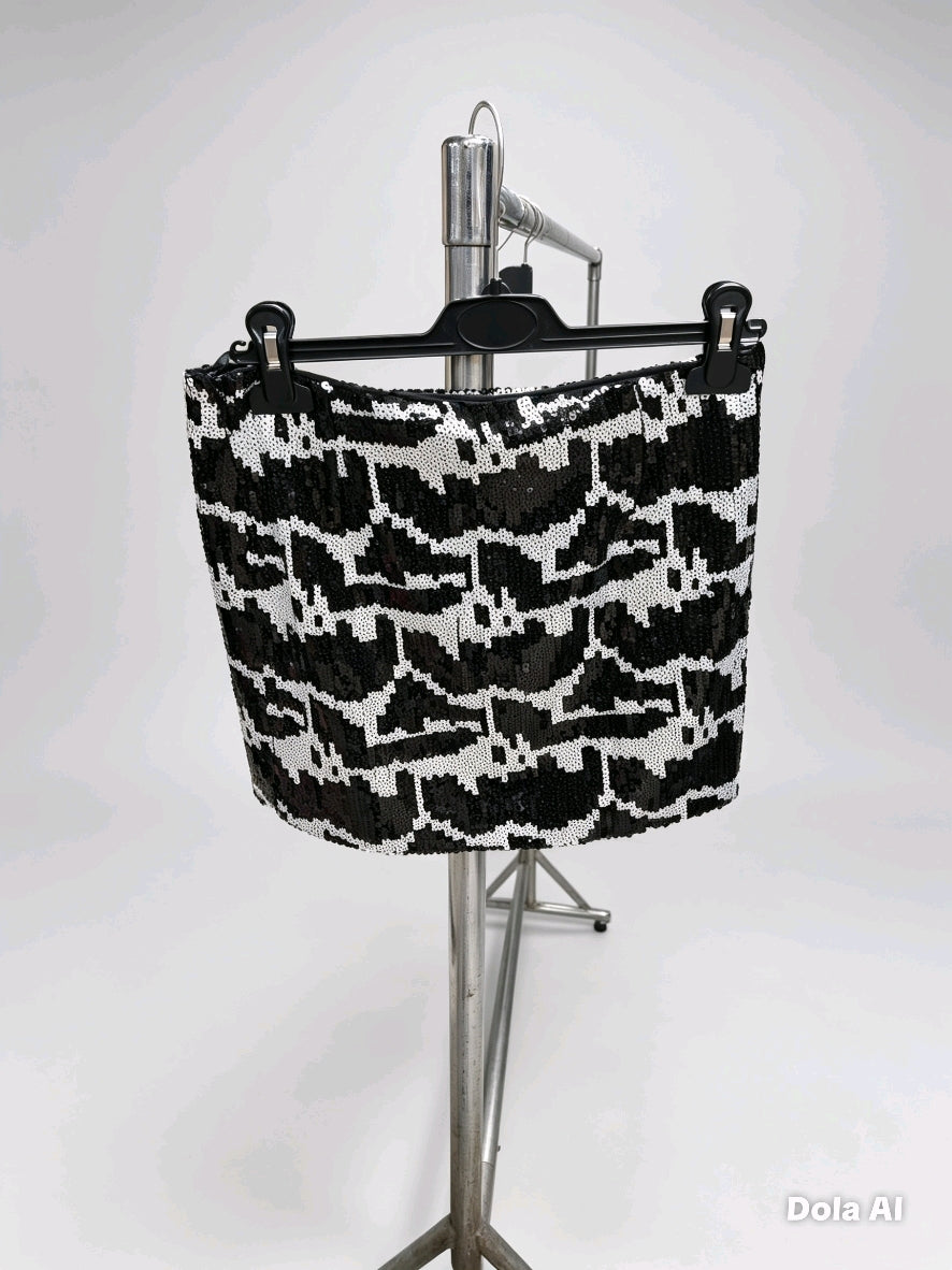 Sequinned Mini skirt